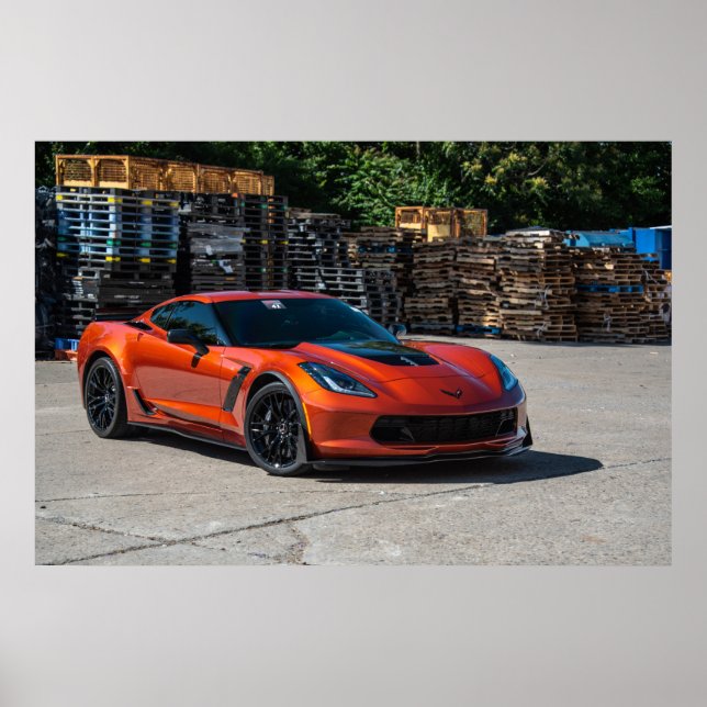 Poster Corvette C7 Z06 (Frente)