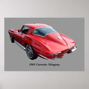 Poster Corvette Coupe Clássico