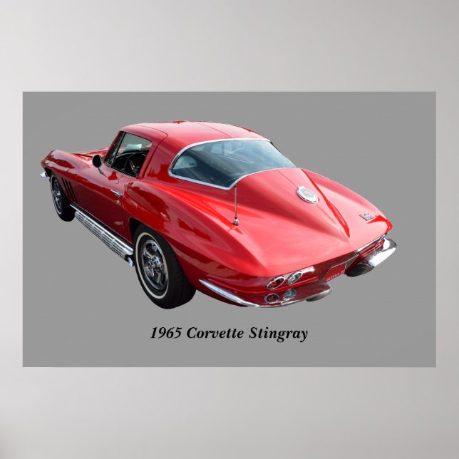 Poster Corvette Coupe Clássico (Frente)