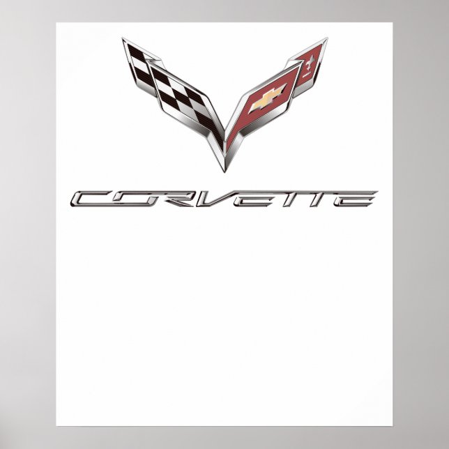 Poster corvette logo (Frente)