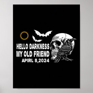 Poster Corvo-Caveira Olá Escuridão Meu Velho Amigo Solar 