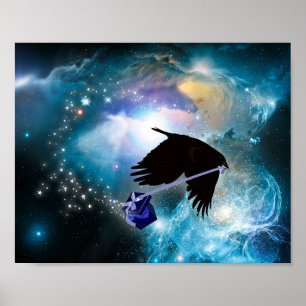 POSTER CORVO CÓSMICO