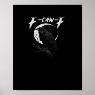 Poster Corvo Engraçado Estilo Clássico Retro