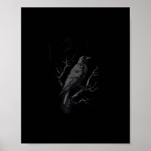 Poster Corvo, F-Caw-F Pássaro Engraçado Estilo Vintage
