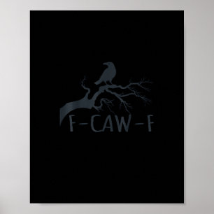 Poster Corvo F-Caw-F Retro Corvo