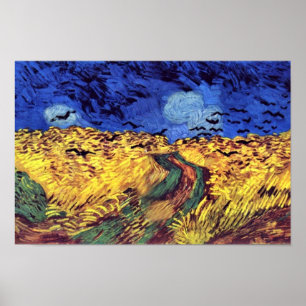 Pôster Corvos sobre o Wheatfield por Vincent van Gogh