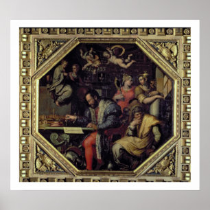 Pôster Cosimo mim de Medici (1519-74) que planeia os