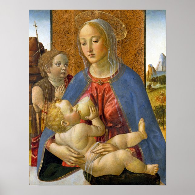 Poster Cosimo Rosselli Madonna e Child (Frente)
