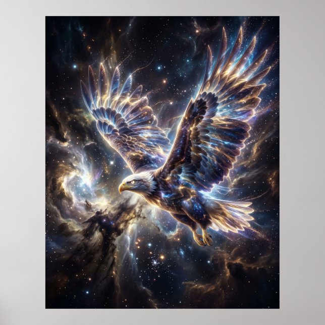 Poster Cosmic Eagle Starstorm Flight (Frente)