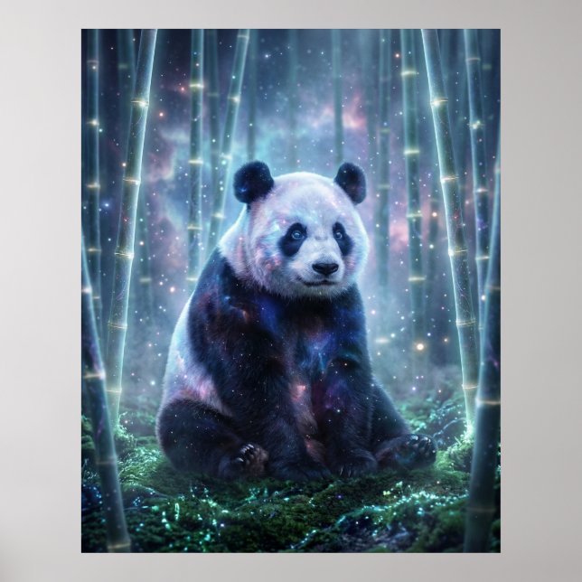 Poster Cosmic Panda Starlit Grove (Frente)