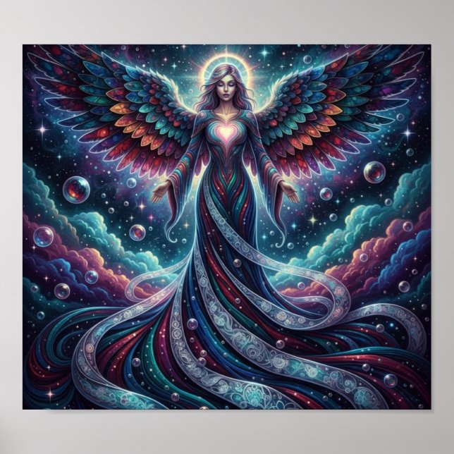 Poster CosmicBubblesAngel (Frente)