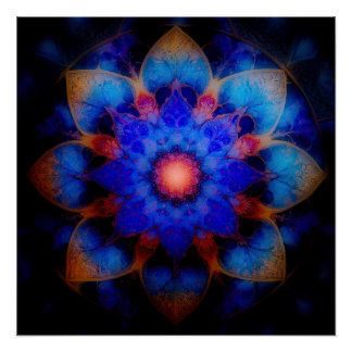 Pôster Cósmico ZEN Floral