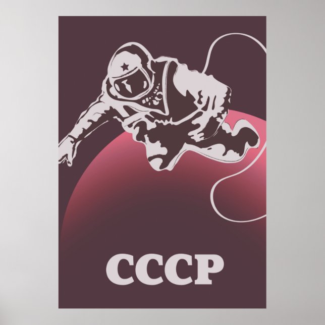 Poster Cosmonauta CCCP (Frente)