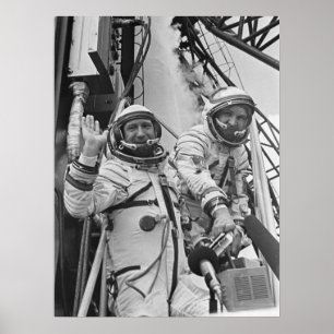 Poster Cosmonautas para o Projeto de Teste Apollo-Soyuz