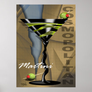 Poster Cosmopolitan Martini | art deco
