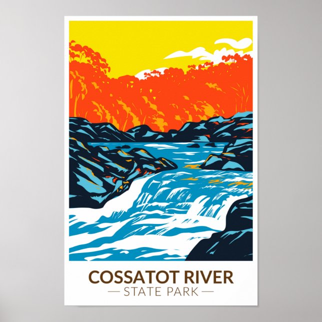 Poster Cossatot River State Park Arkansas Vintage (Frente)