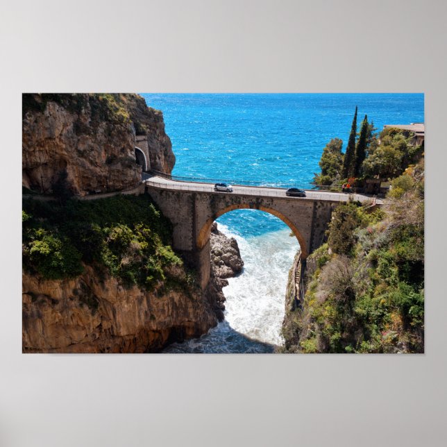 Poster Costa Amalfitana Itália (Frente)