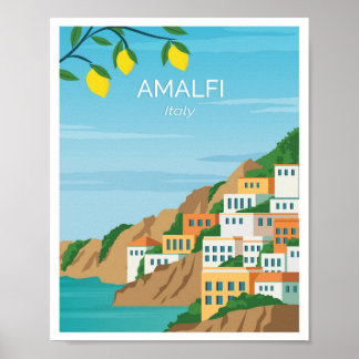 Poster Costa Amalfitana Itália