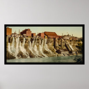 Pôster Costa americana Niagara 1900 dos moinhos