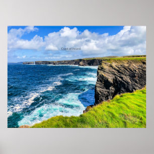Poster Costa da Irlanda, fotografia,