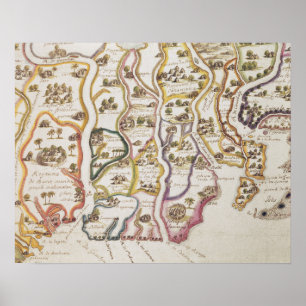 Poster Costa de África e Rio Gâmbia   1622