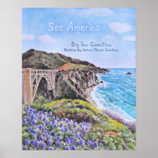 Poster Costa de Big Sur