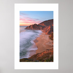 Pôster Costa de Califórnia acima de Pacifica
