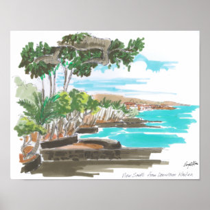 Poster Costa de Kailua Kona