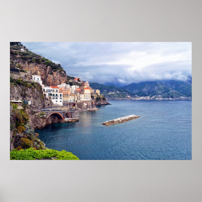 Poster Costa do Amalfi Itália (Frente)