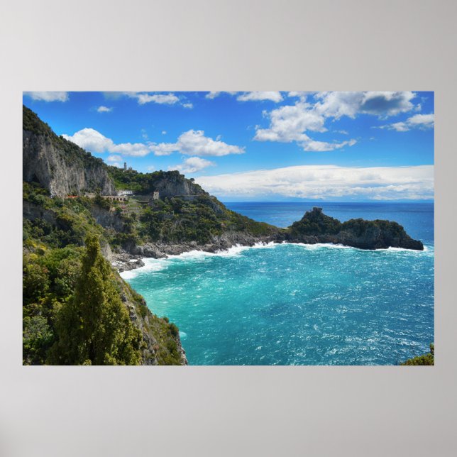 Poster Costa do Amalfi Itália (Frente)