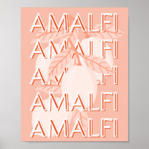 Poster Costa do Amalfi, Viagem de Arte da Itália, Disquet
