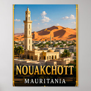Poster Costa do Deserto de Nouakchott e Espírito Saariano