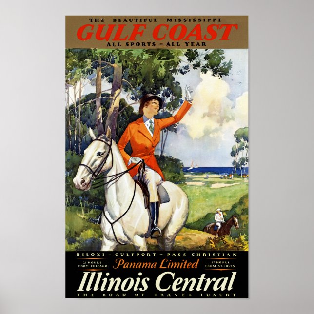 Pôster Costa do Golfo ~ Panamá Limited (Frente)