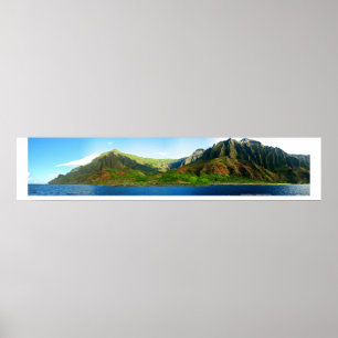 Pôster Costa Havaí de Napali