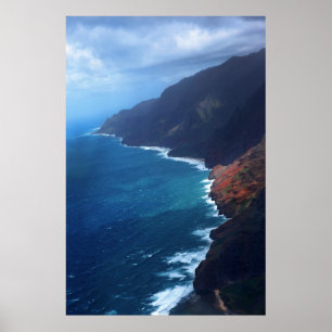 Poster costa kauai do pali do na