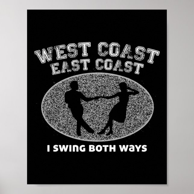 Poster Costa Leste Oeste Eu Balanço Dois Dançarinos De Sa (Frente)