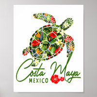 Costa Maya México Tartaruga Marinha Trocal Hibisco