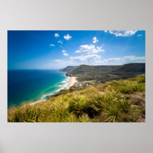 Poster Costa Nova Gales do Sul, Austrália
