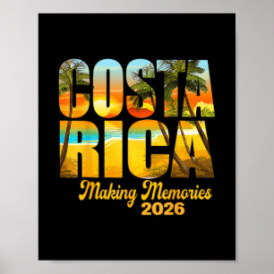 Poster Costa Rica 2026 Criando Memórias Camiseta Combinan