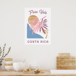 Poster Costa Rica Motto Pura Vida