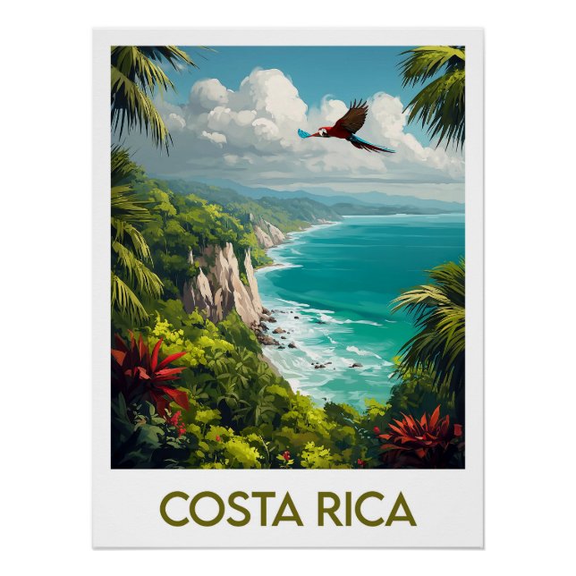 Pôster Costa Rica Poster (Frente)