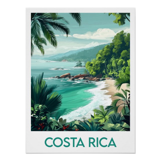 Pôster Costa Rica Poster (Frente)