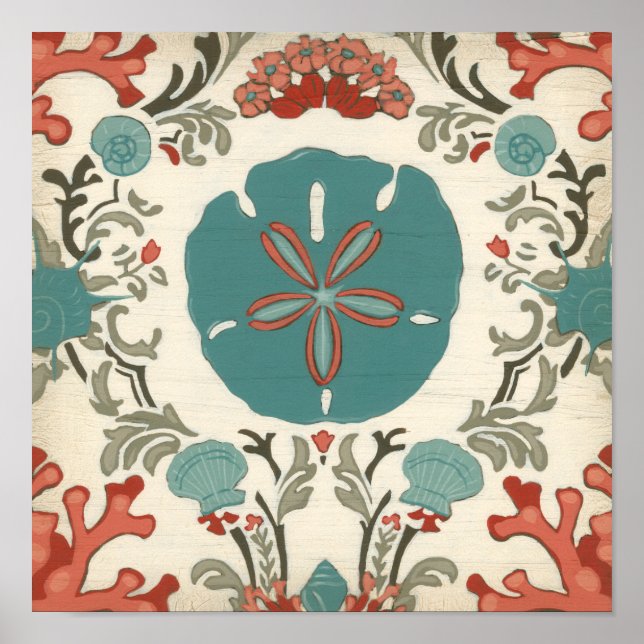 Pôster Costeira Damask I (Frente)