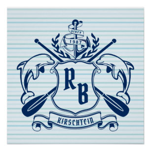 Pôster Costela de blindagem de ouriços de golfinhos náu