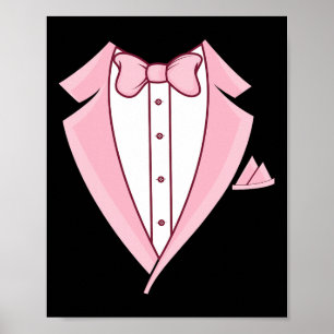 Poster Costume de Halloween de Tuxedo Rosa