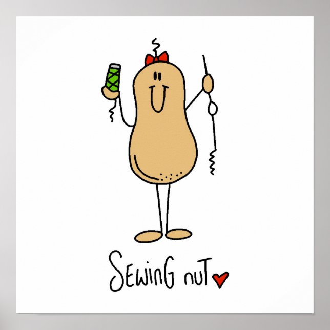 Pôster Costura de T-shirts e presente (Frente)