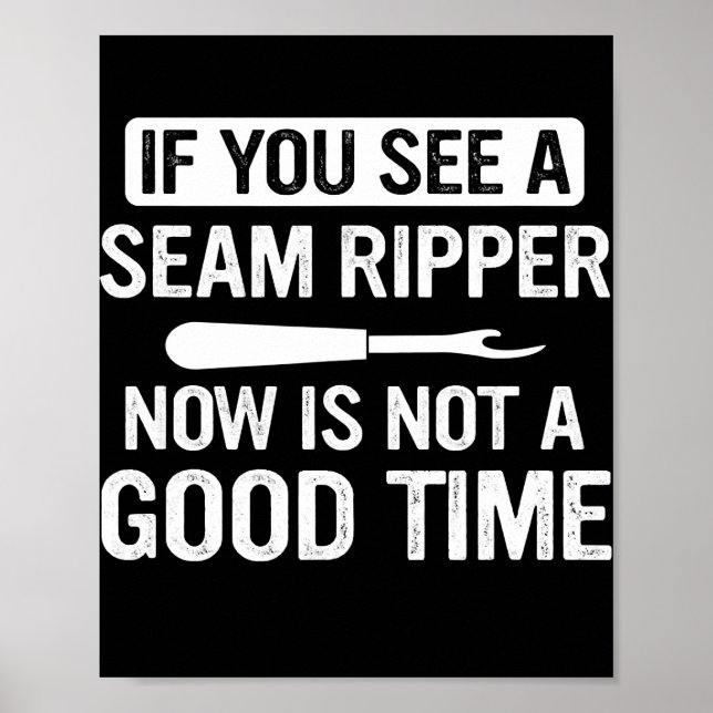 Poster Costura Engraçada Se Você Vê Um Estripador De Cost (Frente)