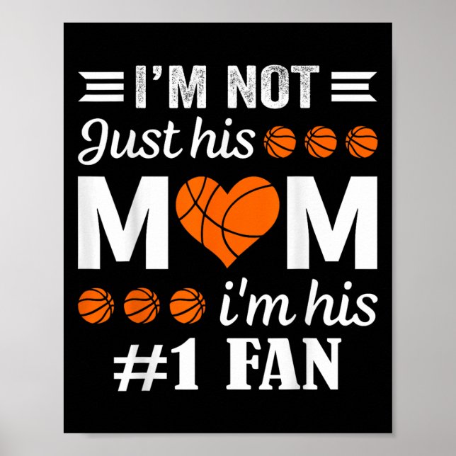 Poster Cota da Mãe do Fã de Basquete (Frente)
