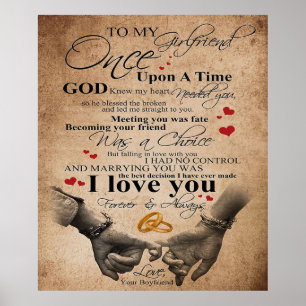 Poster Cota De Amor Para Namorada   Família Cute Present