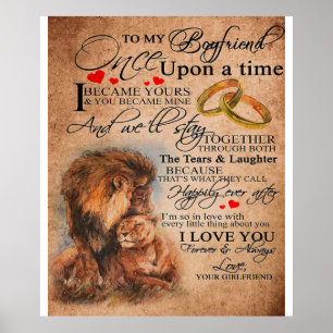 Poster Cota De Amor Para Namorado, Presente De Aniversár